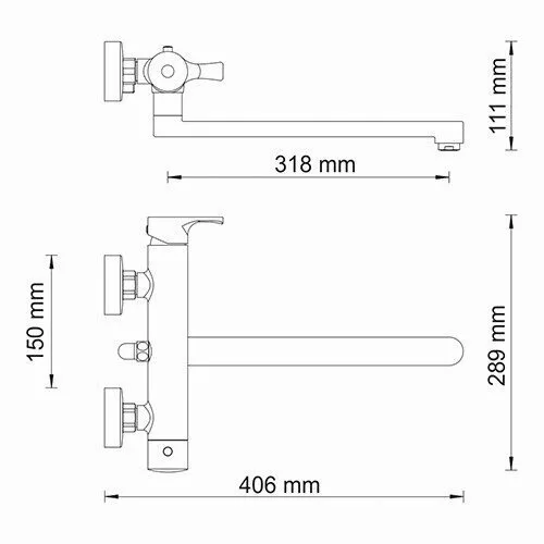 картинка Смеситель для ванны с длинным изливом WasserKRAFT Berkel 4802L 