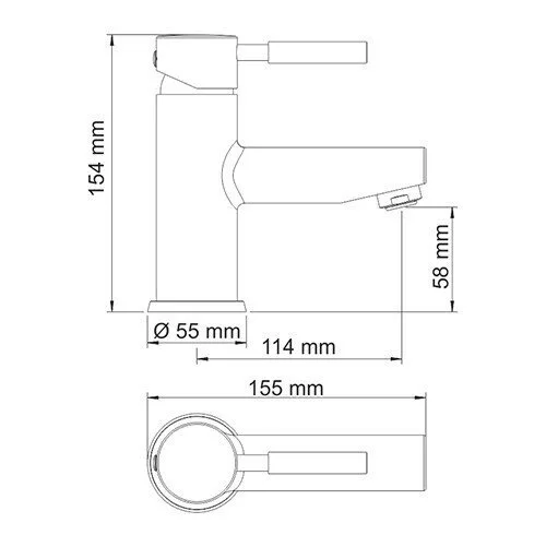 картинка Смеситель для умывальника WasserKRAFT Main 4103 
