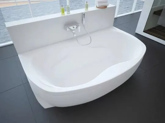 картинка Акриловая ванна Акватек Мелисса вклеенный каркас 