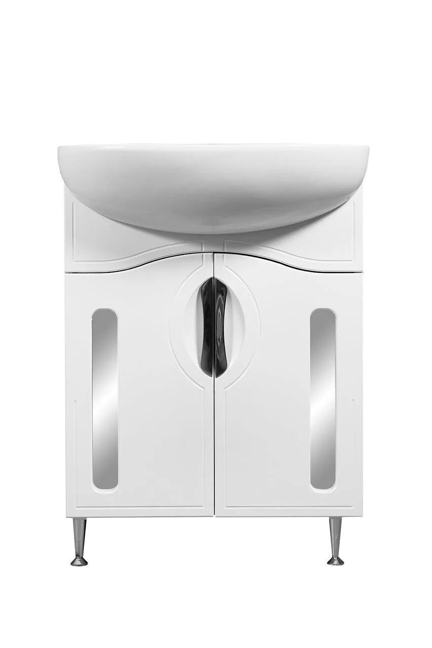 фото Тумба Stella Polar Сильва 60 с раковиной Эрика 60 