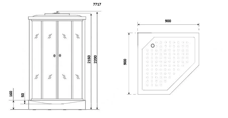 картинка Душевая кабина Niagara Lux 7717G 