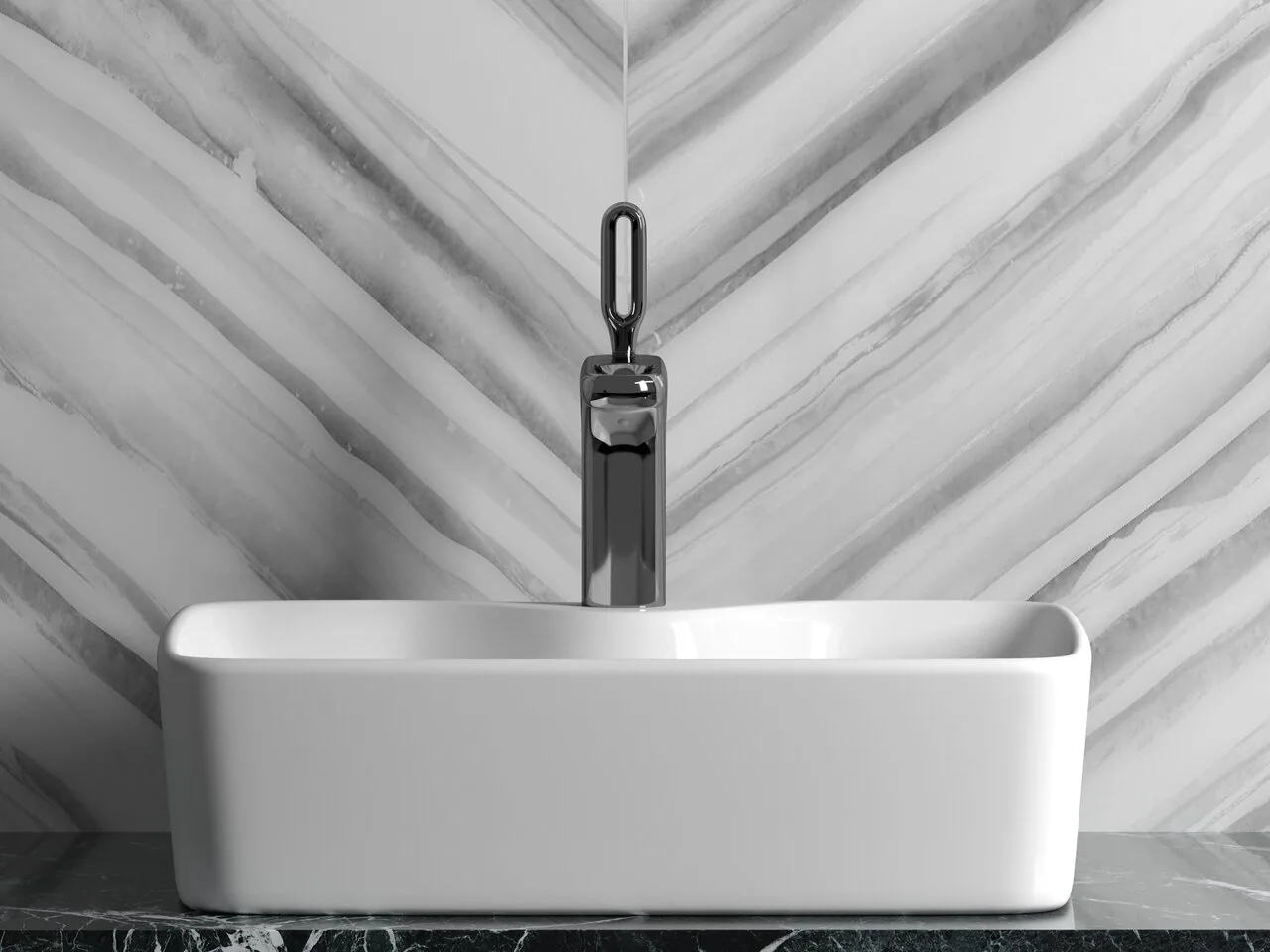 картинка Накладная раковина Ceramicanova Element CN6033 цвет белый 48х37 см 
