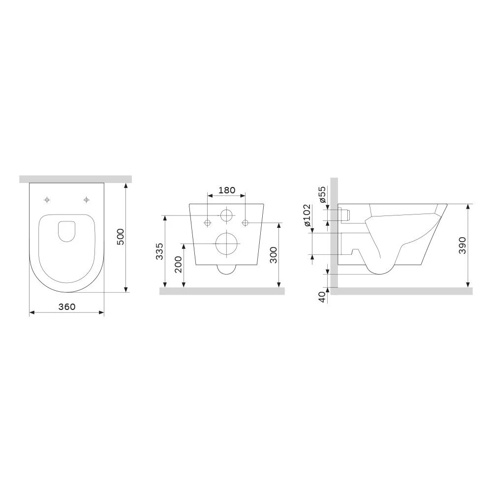 картинка Подвесной унитаз Am.Pm Sense C741701SC FlashClean с сиденьем микролифт 