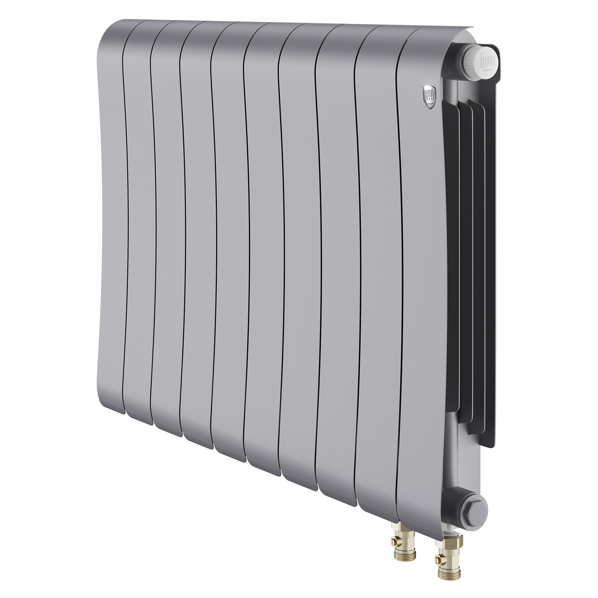 картинка Радиатор биметаллический Royal Thermo Infinity 500 Silver Satin VR80 10 секций 