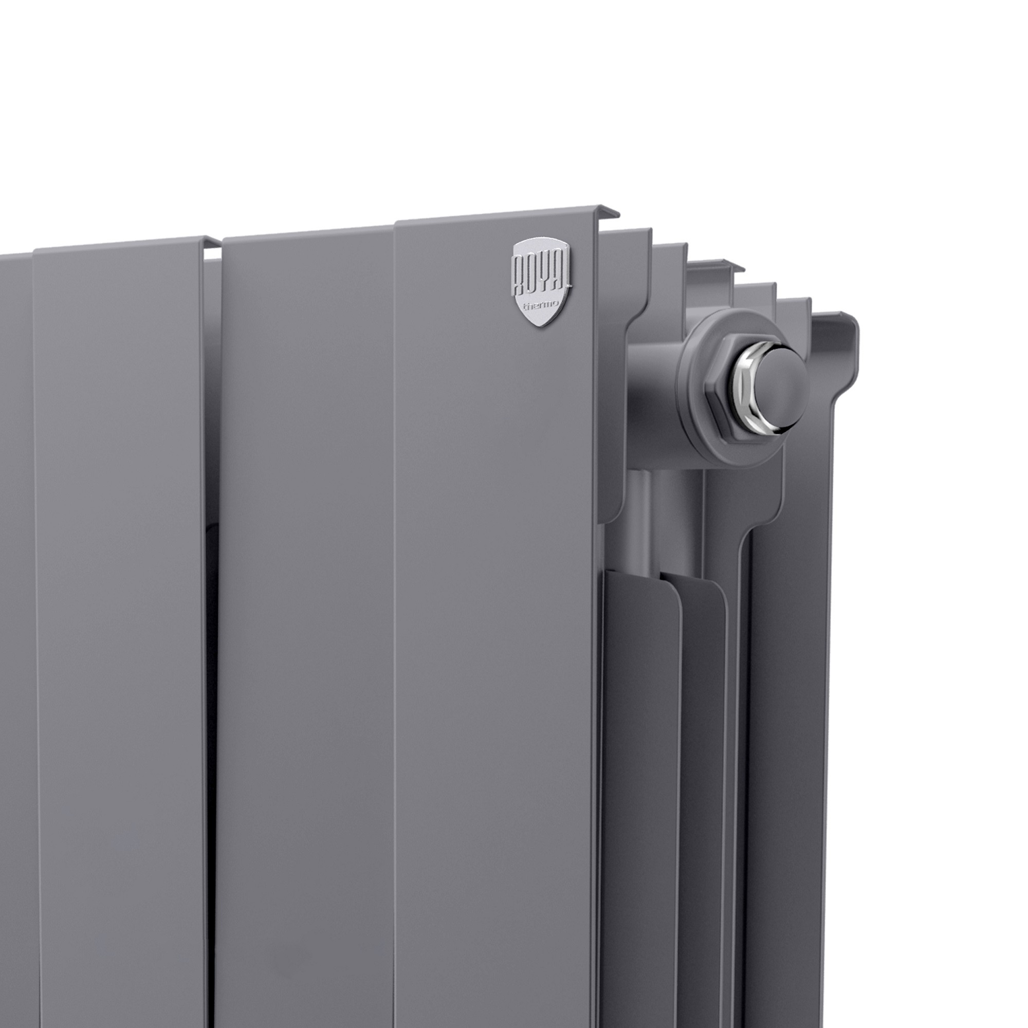 картинка Радиатор биметаллический Royal Thermo PianoForte 200 Серебристый VR80- 18 секций 