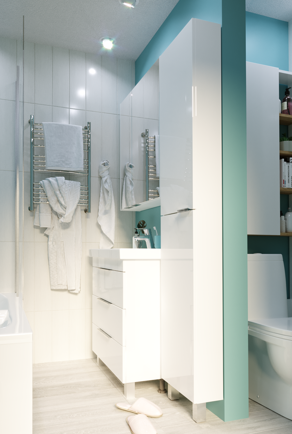 картинка Тумба 1Marka Gaula 80Н У92517 White  в ванную комнату