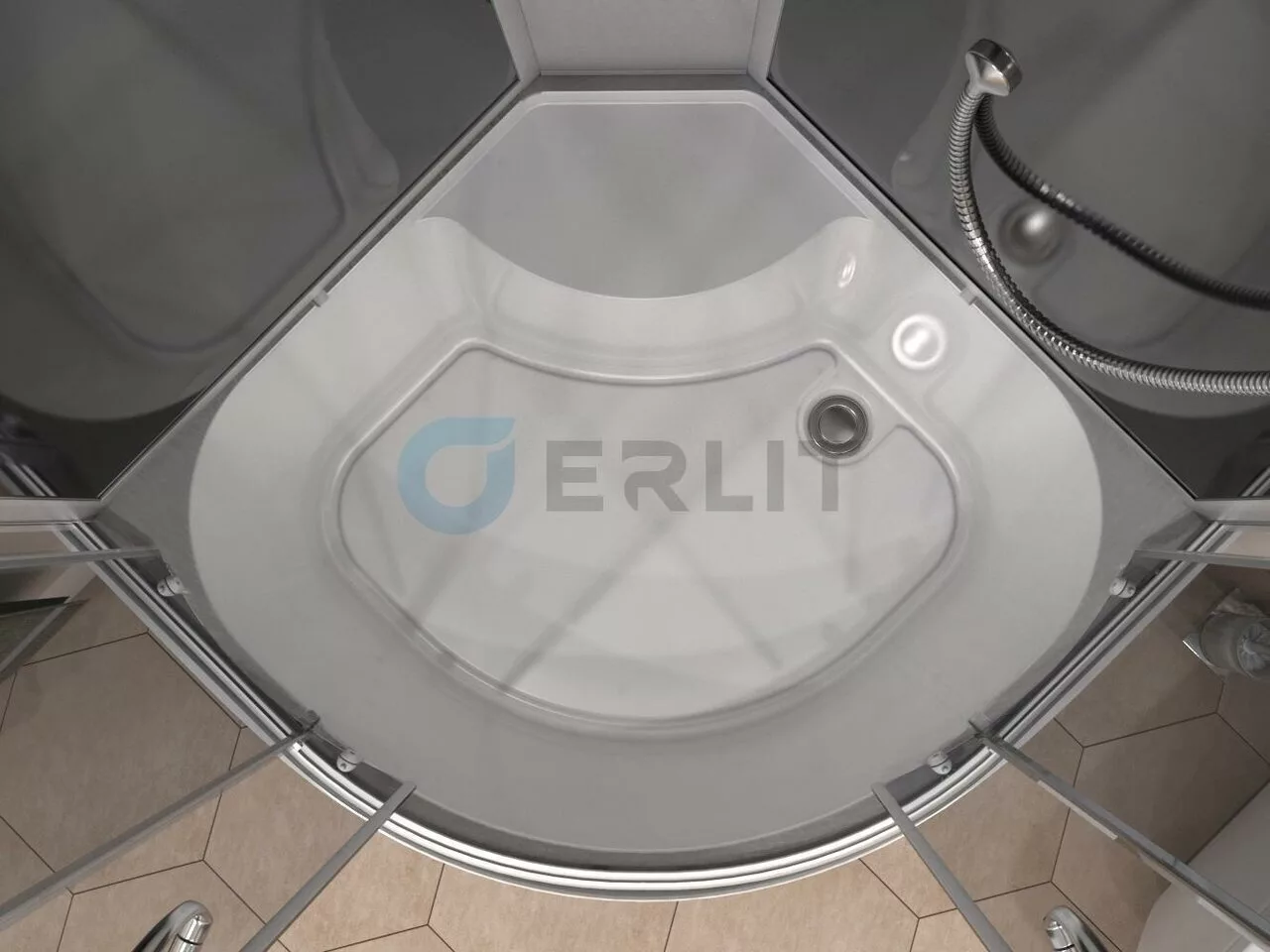 картинка Душевая кабина Erlit Comfort ER3510TP-C4-RUS 1000x1000x2150 