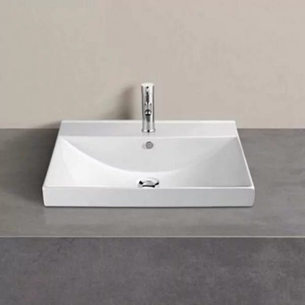 фото Тумба с раковиной Comforty Дублин 75 белый глянец 