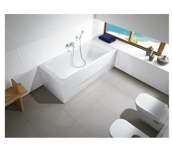 картинка Акриловая ванна Roca Easy 170x75 см с монтажным набором ZRU9302900 