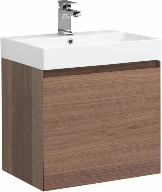 фото Тумба с раковиной Aquanet Нью-Йорк 60 орех арт. 00213934 