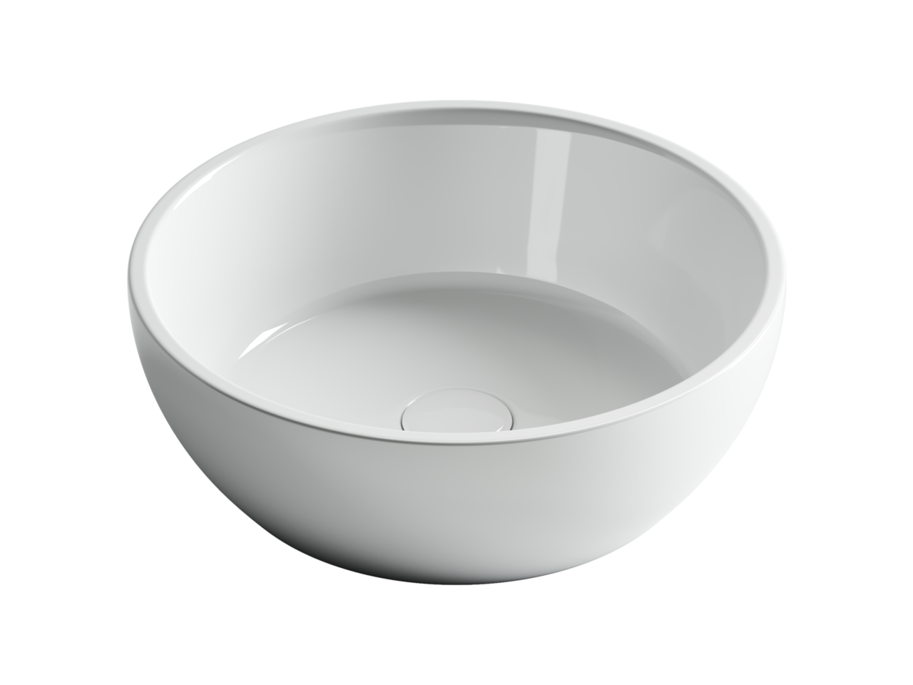 картинка Накладная раковина Ceramicanova Element CN6021 цвет белый 41х41 см 