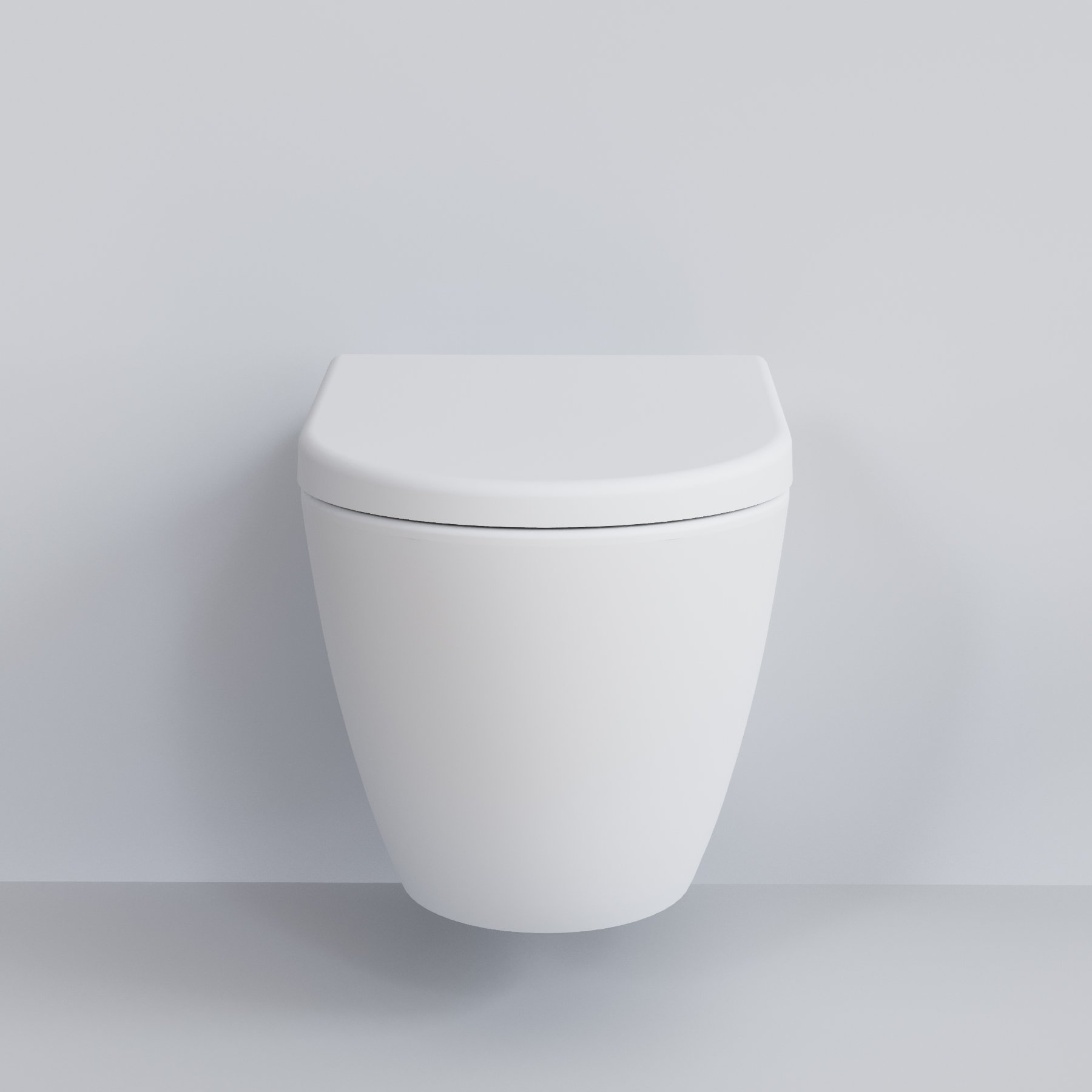 картинка Унитаз подвесной Ambassador Queen 113T20101R белый матовый с толстой крышкой 