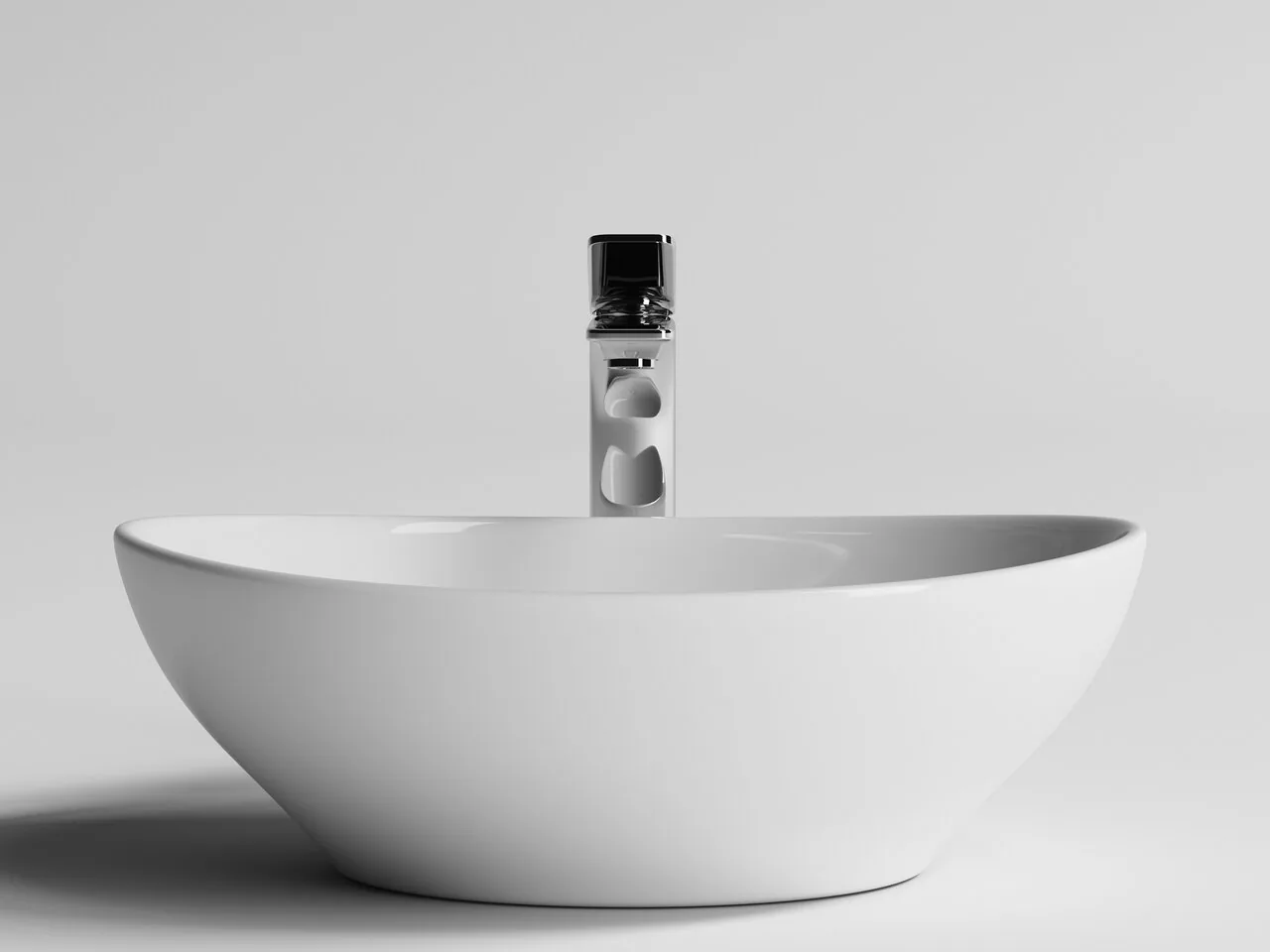 картинка Накладная раковина Ceramicanova Element CN6016 цвет белый 40.5х33 см 