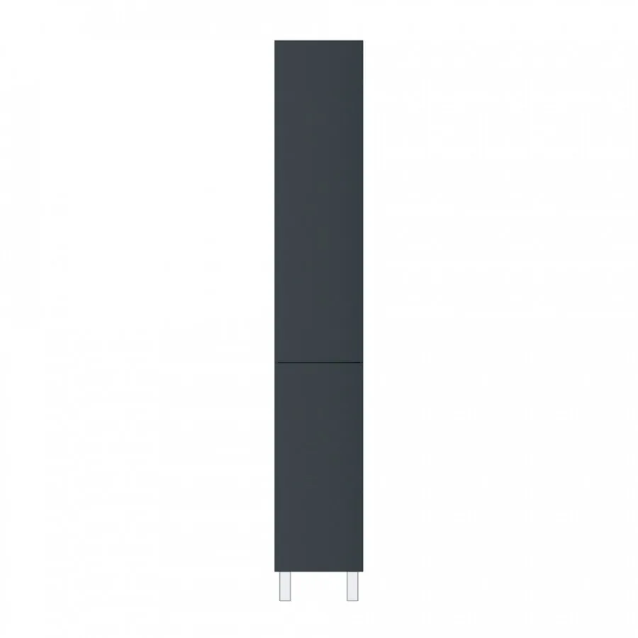 фото Шкаф-колонна AM.PM GEM M90CSR0306GM напольный правый 30 см двери push-to-open графит матовый 