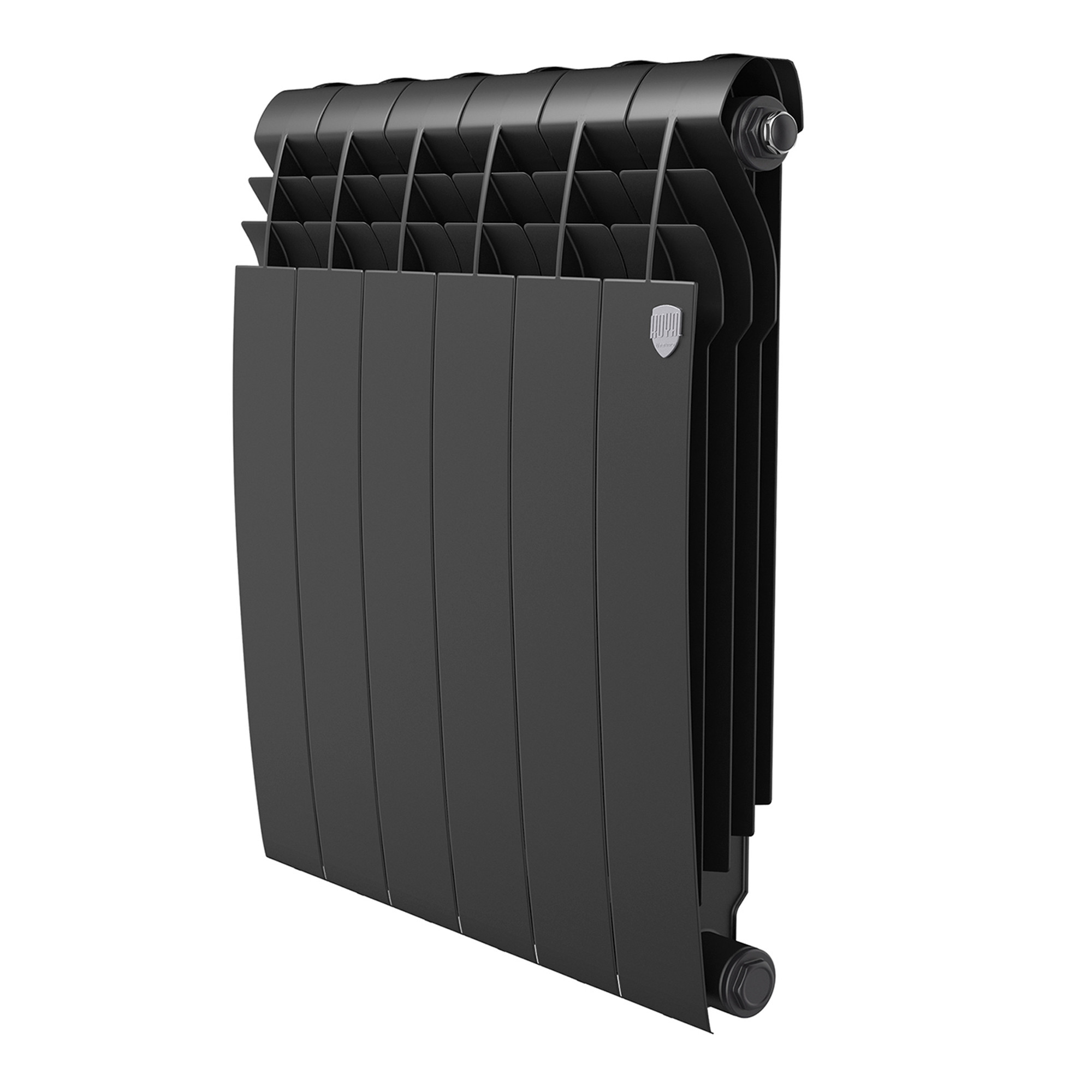 картинка Радиатор биметаллический Royal Thermo BILINER B 500 Чёрный 6 секций 