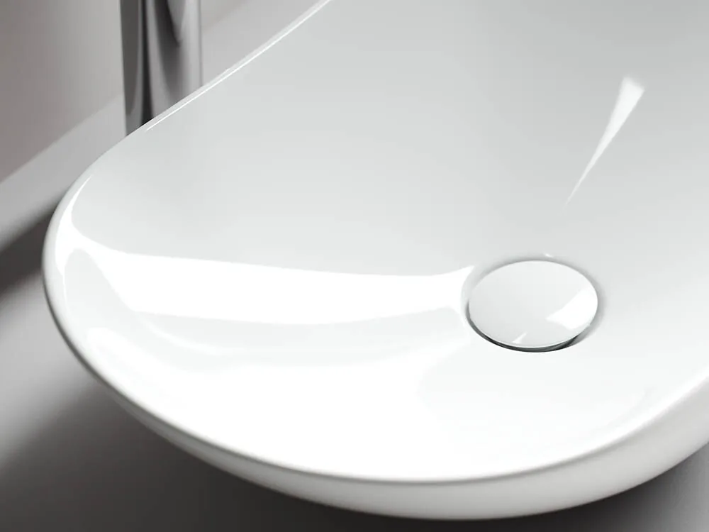 картинка Накладная раковина Ceramicanova Element CN6015 цвет белый 62х36 см 
