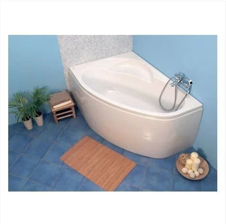 картинка Акриловая ванна Vagnerplast Flora 150x100 L ультра-белая с каркасом VPK150100 
