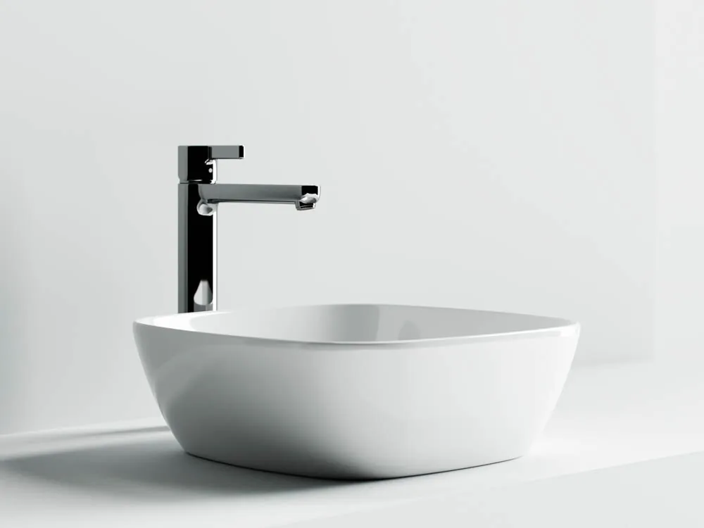 картинка Накладная раковина Ceramicanova Element CN5006 цвет белый 40х40 см 