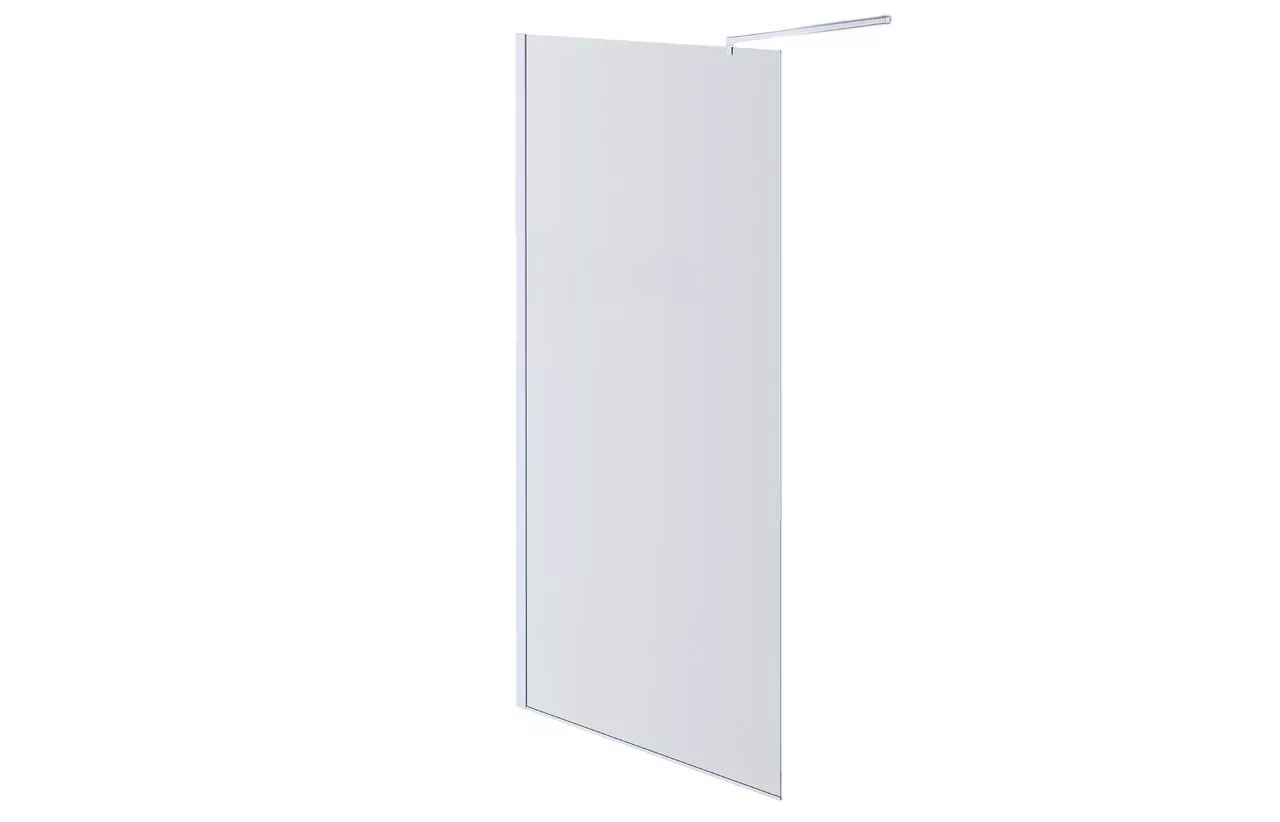фото Душевая перегородка Aquatek AQ WIW 14020CH Walk in с держателем 1400x2000 профиль хром стекло прозрачное 