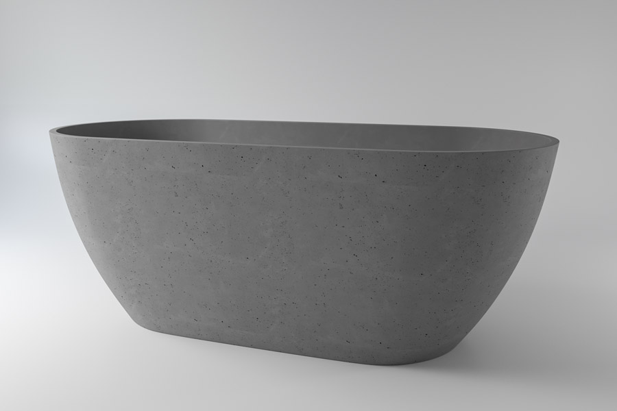 картинка Ванна HOLBI VENUS Nano Concrete  168x80 см 