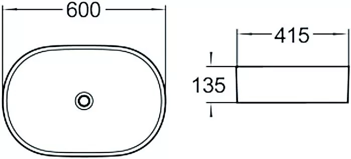 картинка Раковина керамическая SantiLine SL-1028 