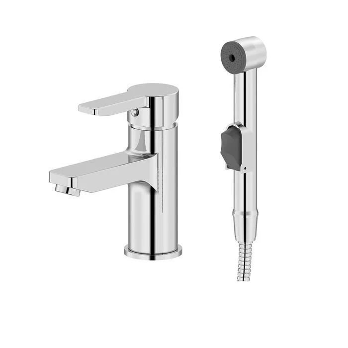 картинка Смеситель IDDIS Sena SENSB00i08 для раковины, с гигиеническим душем 