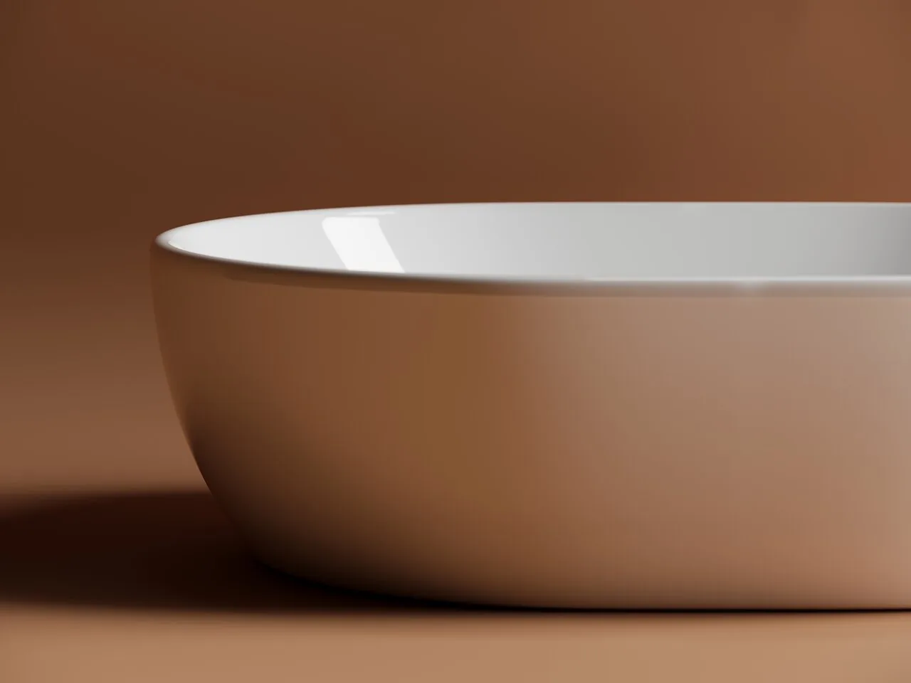 картинка Накладная раковина Ceramicanova Element CN6019 цвет белый 48х35 см 