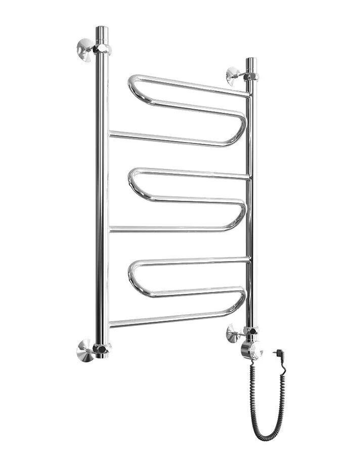 картинка Полотенцесушитель Двин W electro 80/50 1"-1/2" Электрический ТЭН справа К эл, Полированный (4627085898306) 