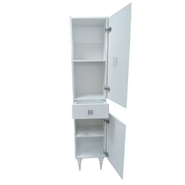 фото Шкаф-пенал Comforty Монако 40 белый глянец правая 