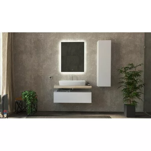 фото Шкаф-пенал подвесной Velvex Felay 120 Белый глянцевый 