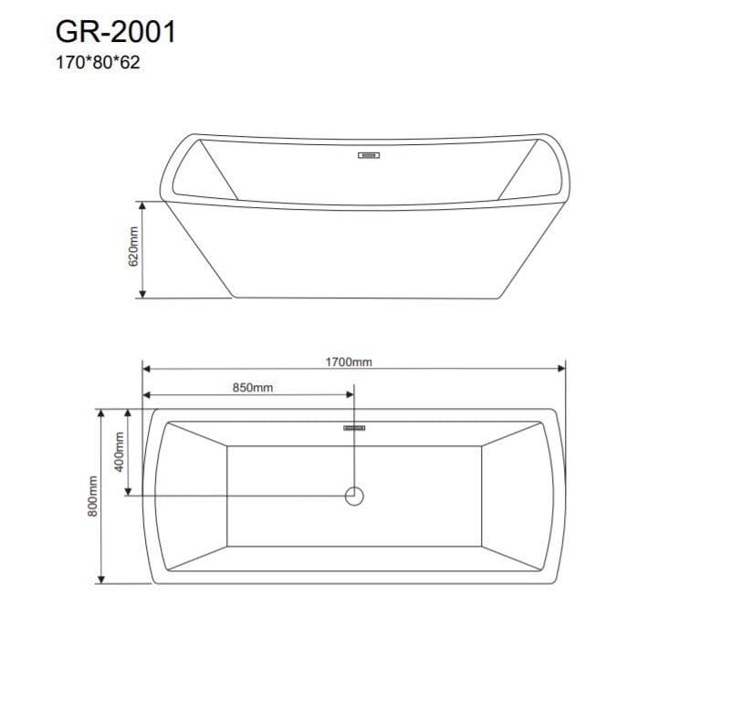 картинка Акриловая ванна Grossman GR-2001 