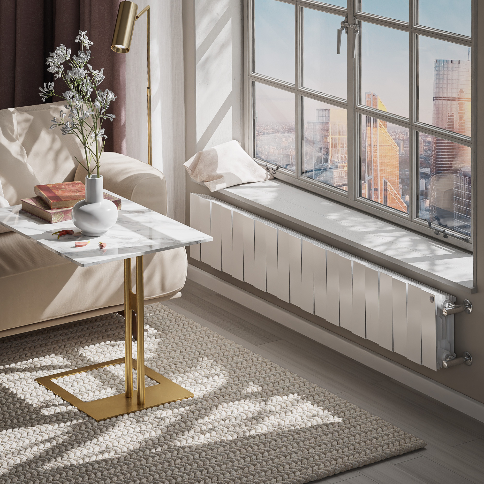 картинка Радиатор биметаллический Royal Thermo PianoForte 200 Белый 20 секций 