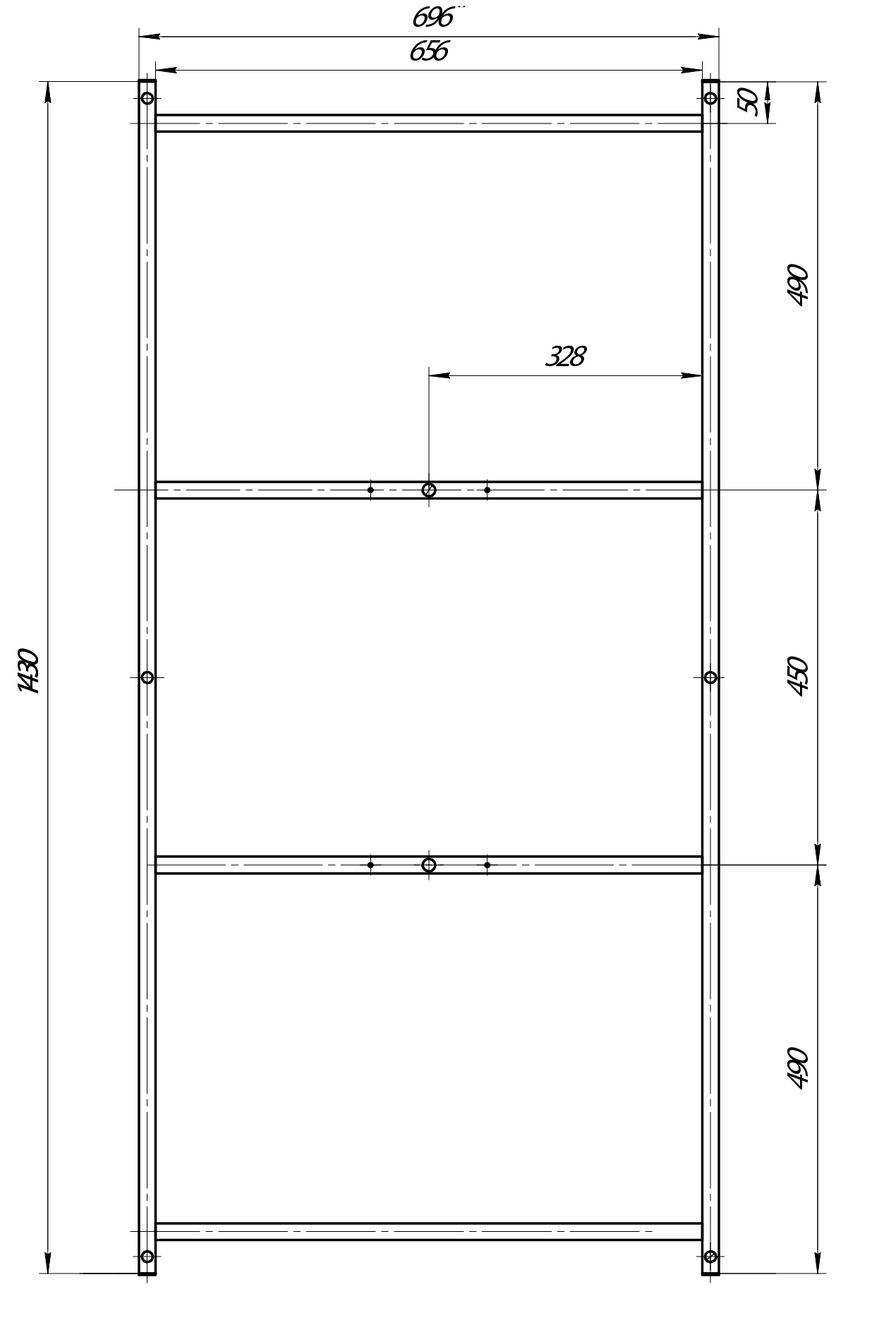 картинка Рама сварная Marka One ПУ 150х75