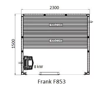 картинка Финская сауна Frank F853 