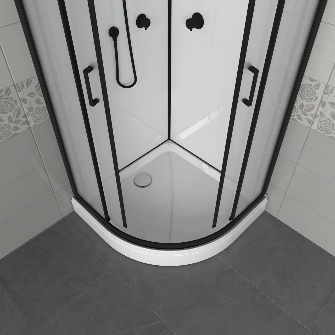 картинка Душевая кабина Triton Прайм-Блэк-Вельвет 90 А 