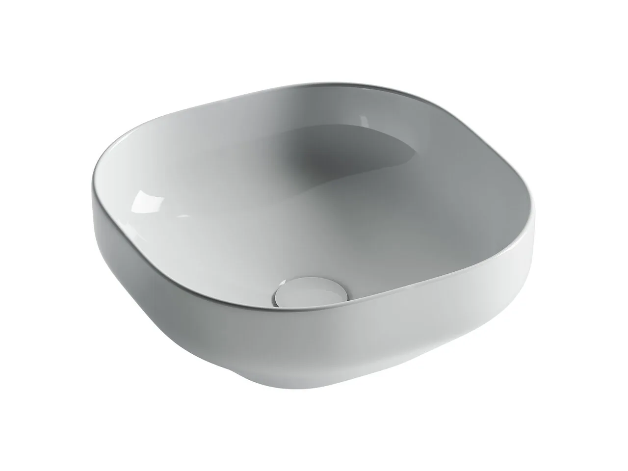 картинка Накладная раковина Ceramicanova Element CN5032 цвет белый 38х38 см 