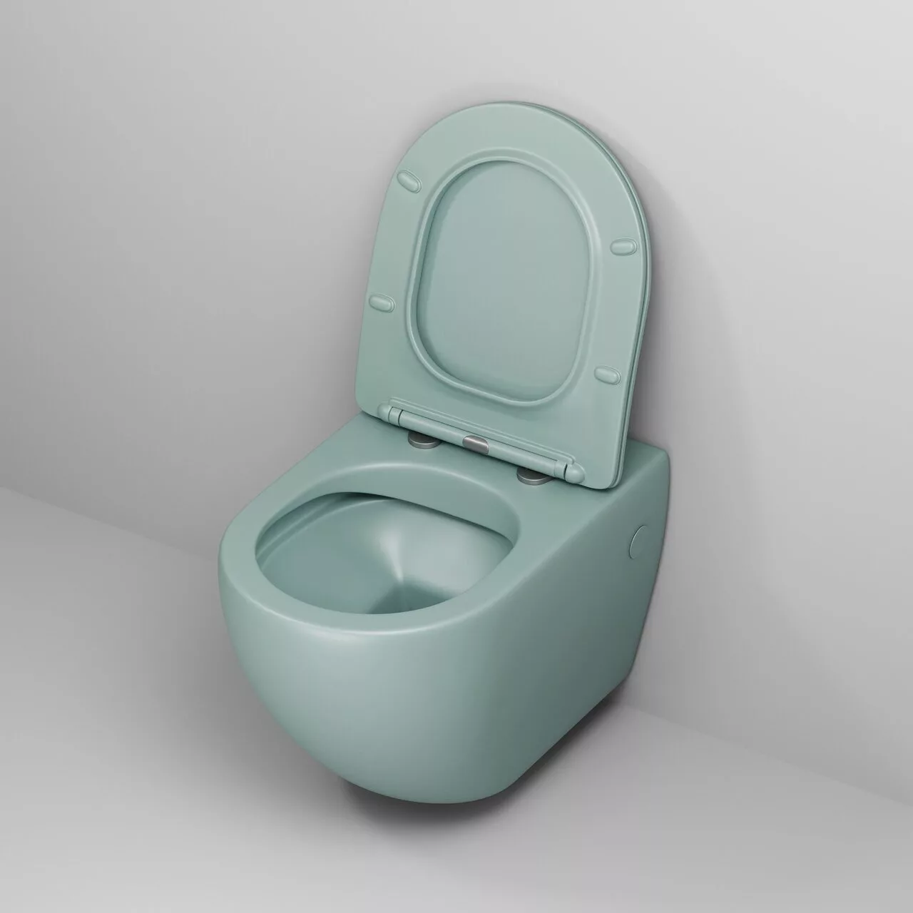 картинка Унитаз подвесной Grossman GR-4411MNMS Color безободковый, мятный матовый 