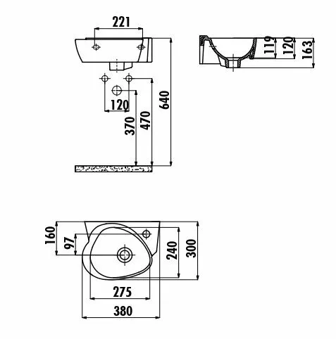 картинка Раковина 35 см детская Creavit COCUK CK035-00CB00E-FF00 