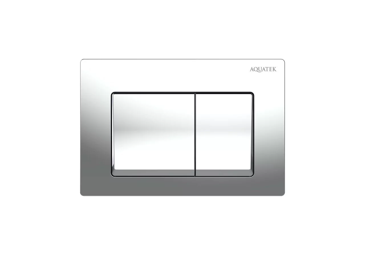 картинка Панель смыва Aquatek Small TDI-0000005 010B хром глянец клавиши квадрат для INS-0000018  с верхней кнопкой смыва 
