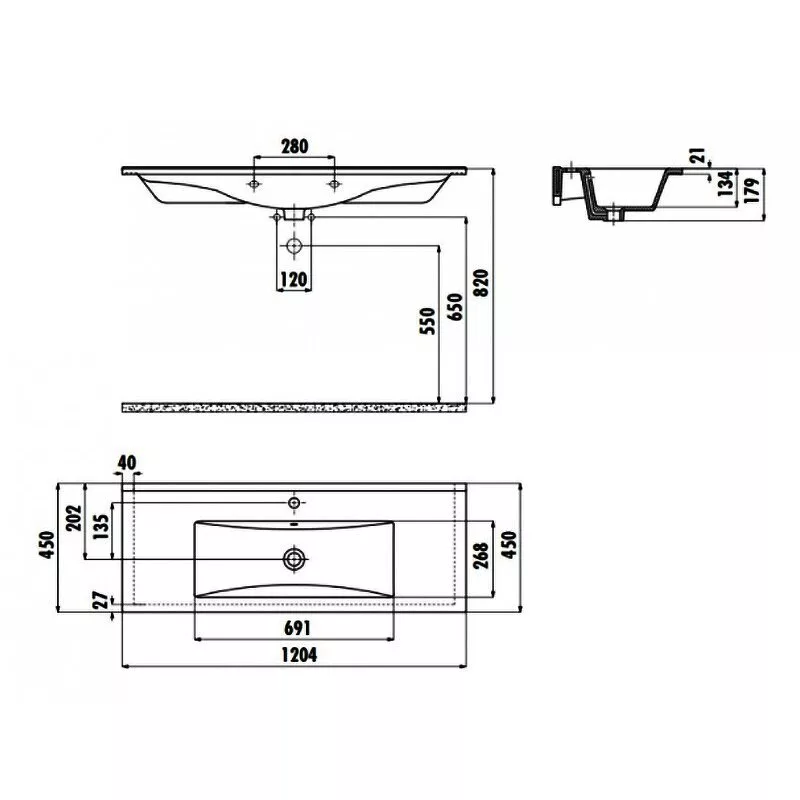 картинка Раковина Creavit SU120 SU120-00CB00E-0000 