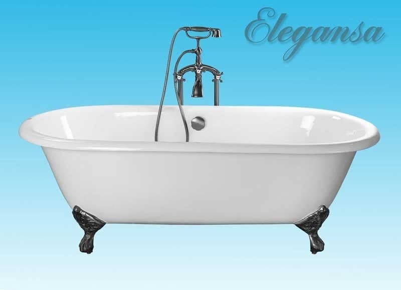 картинка Чугунная ванна Elegansa Gretta IRON FEET сhrome 