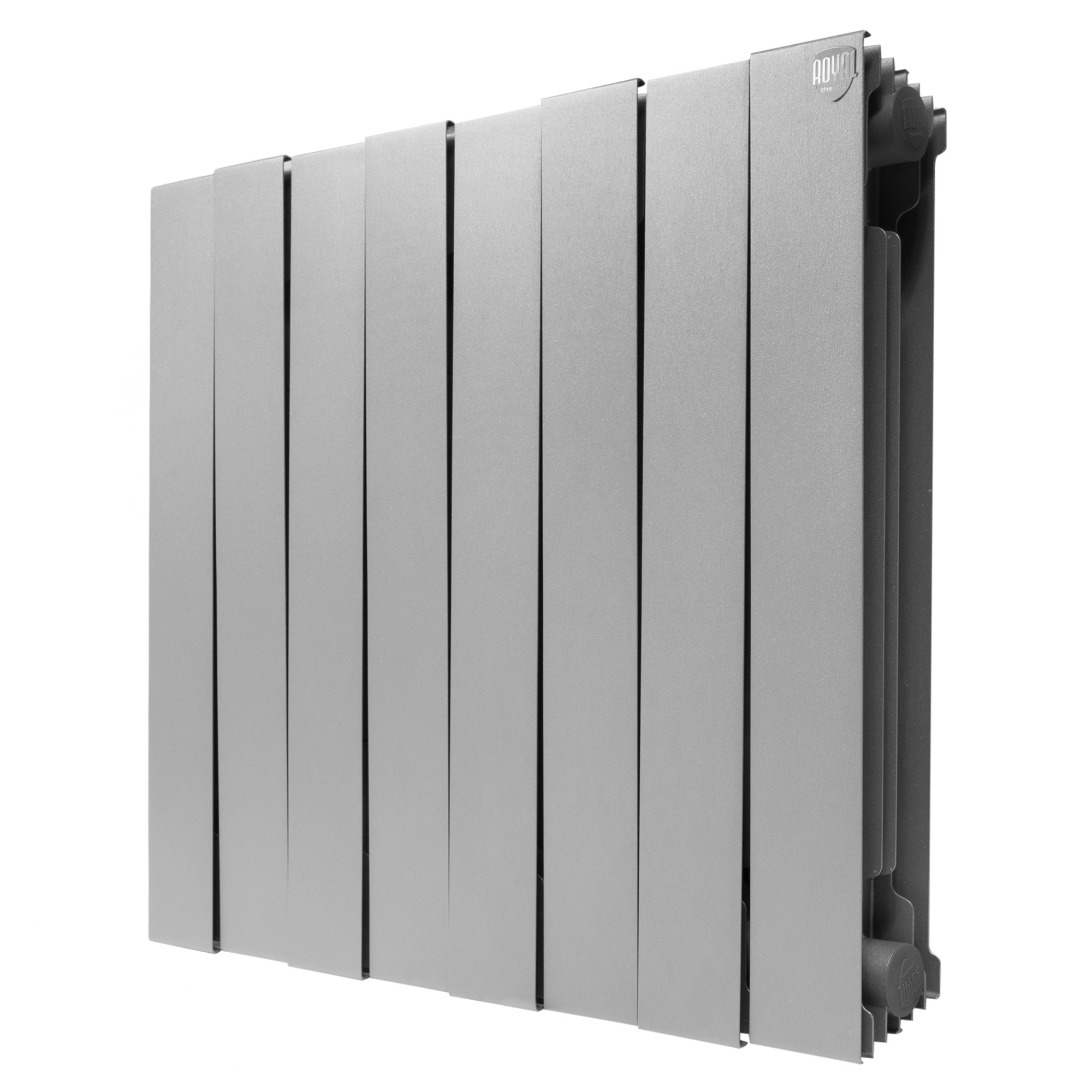 картинка Радиатор биметаллический Royal Thermo PianoForte 500 Silver Satin 8 секций 