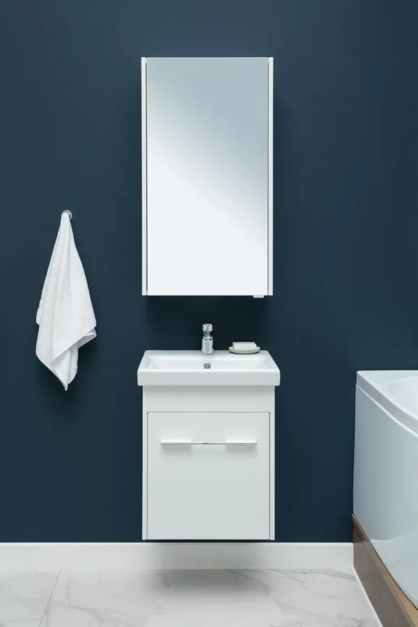 фото Тумба с раковиной Aquanet Августа 50 (Moduo Slim) белый арт. 00254069 