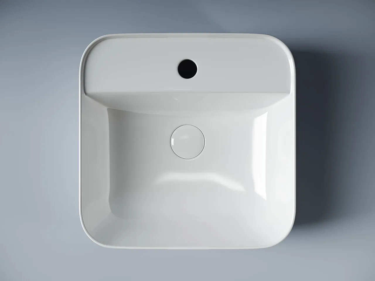 картинка Накладная раковина Ceramicanova Element CN5014 цвет белый 39х39 см 