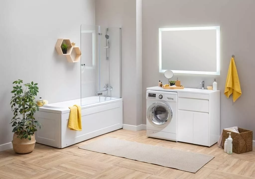 фото Тумба с раковиной Aquanet Токио 130 R белый (напольная, 1 ящик, 2 дверцы) арт. 00239216 