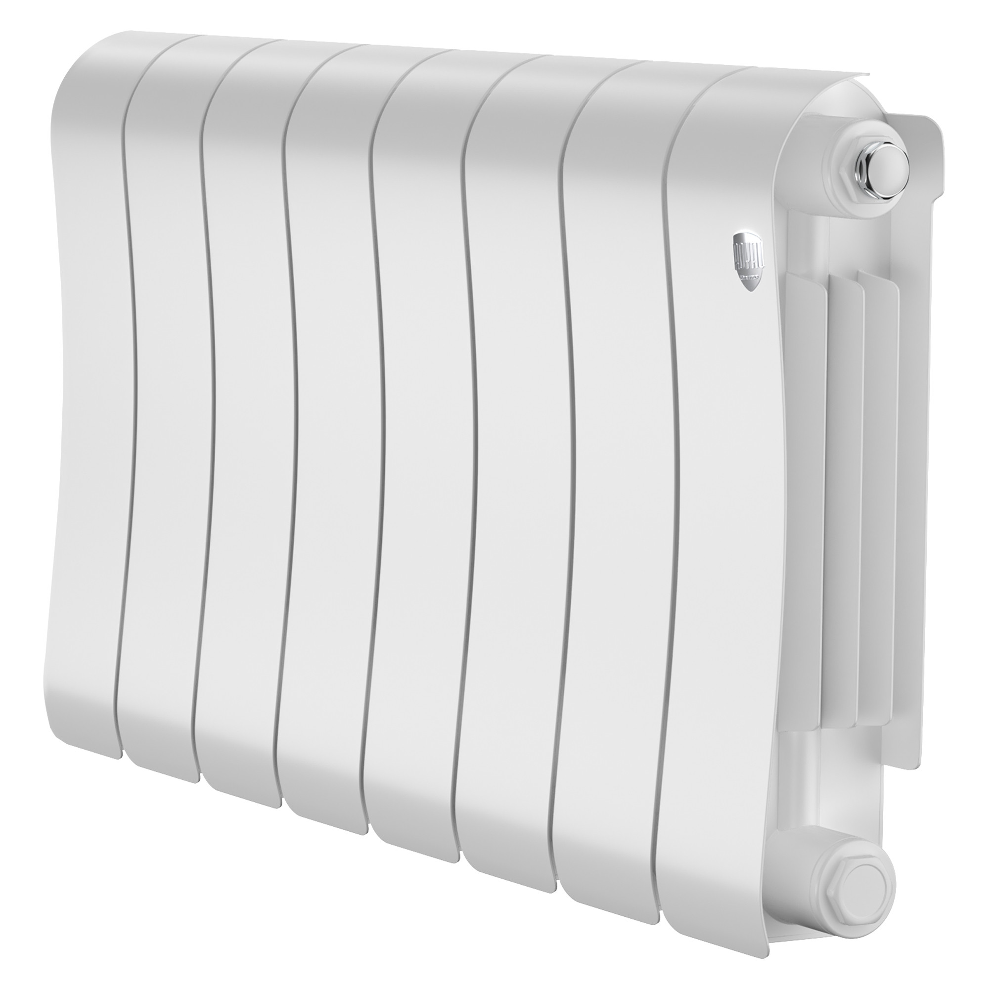 картинка Радиатор биметаллический Royal Thermo Infinity 300 Bianco Traffico 8 секций 