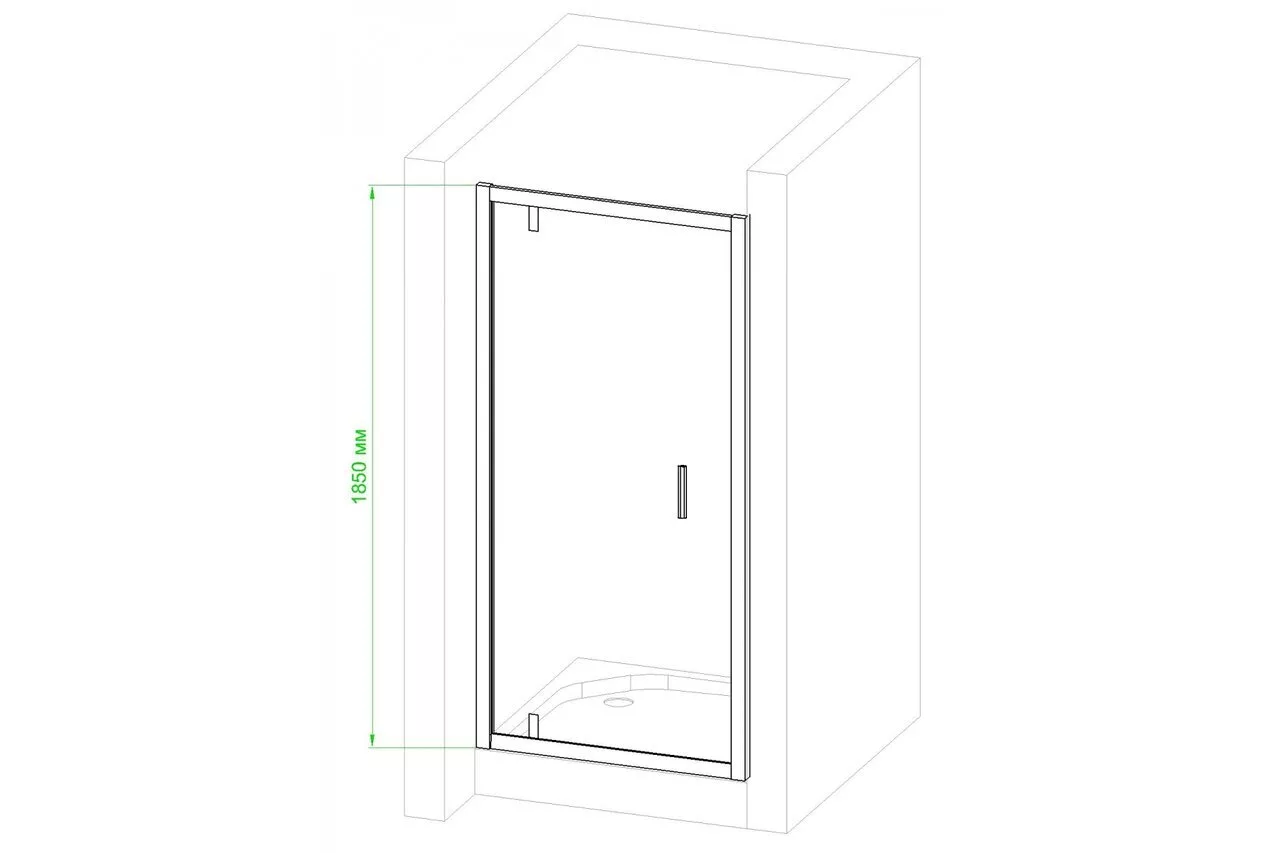 картинка Душевая дверь Royal Bath RB80HV-C-CH 