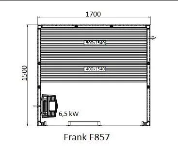 картинка Финская сауна Frank F857 