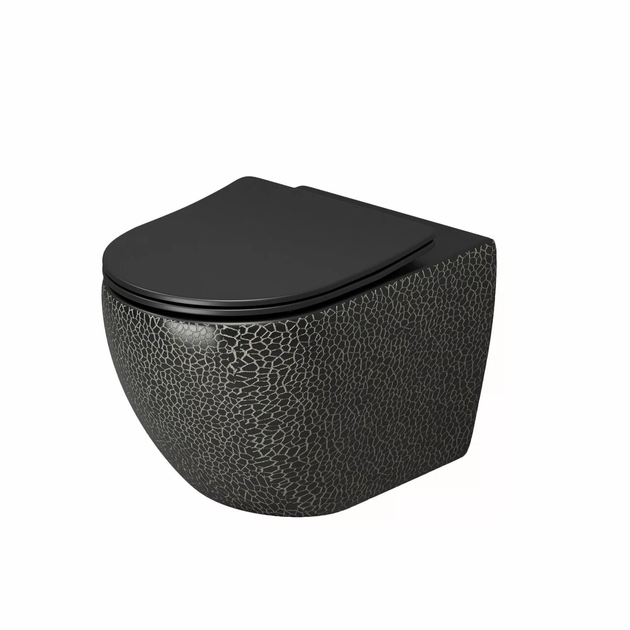 картинка Унитаз подвесной Grossman GR-4411BBLS Color безободковый, черный 