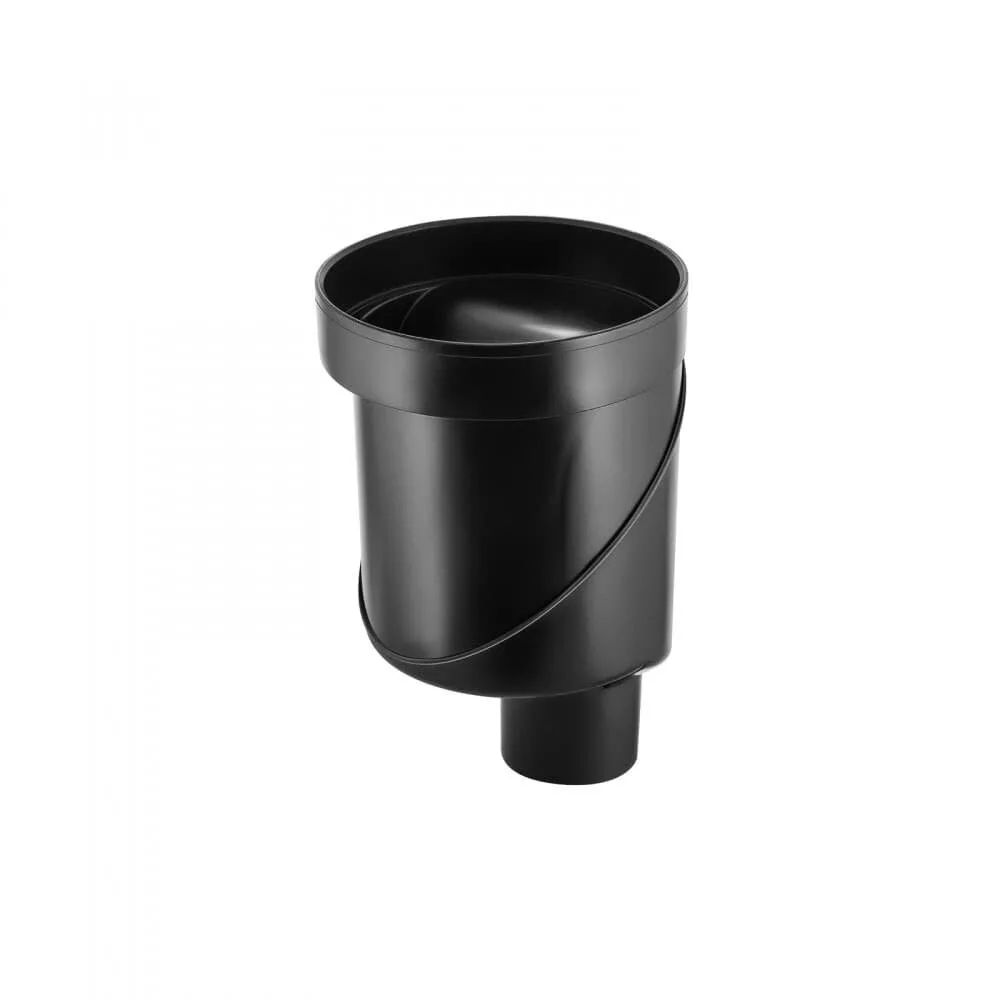 картинка Желоб водосток BERGES SUPER Slim 800, черный матовый, вертикальный выпуск S-сифон D50/105мм H30/80мм 